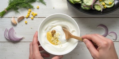 Příprava zálivky na salát