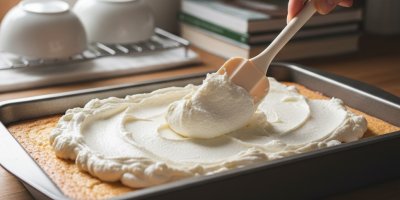 Nanášení krému na buchtu