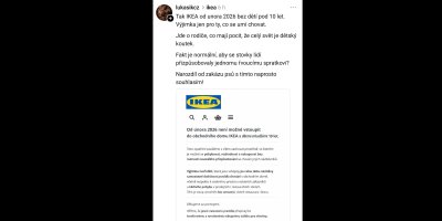 Hoax o tom, že děti nesmí od února do IKEA 
