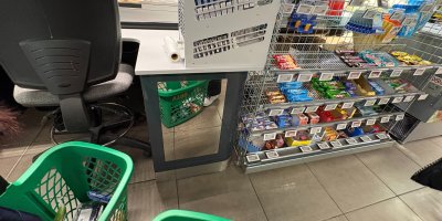 Pokladna supermarketu Billa