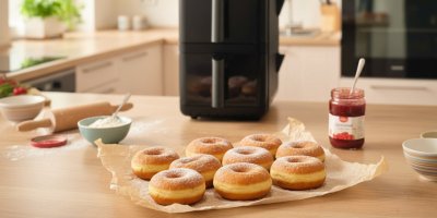 Koblihy na pečicím papíru