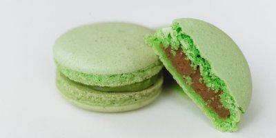Zelené makronky