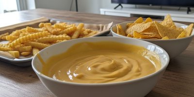 Dip na nachos v misce