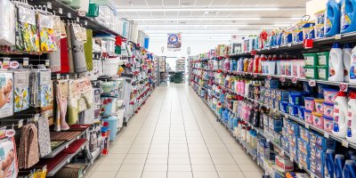 Interiér supermarketu