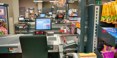 Pokladny v Kauflandu