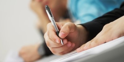 Student píše didaktický test