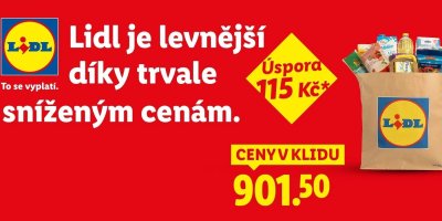 Kampaň na trvale snížené ceny v Lidlu