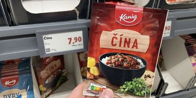 Sáček koření čína v supermarketu