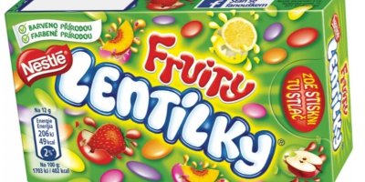 Produktový obal ovocných lentilek