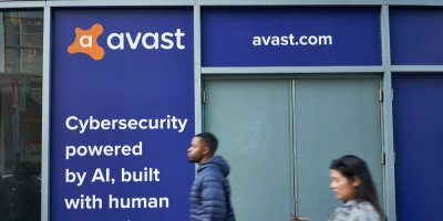 Budova s logem Avast