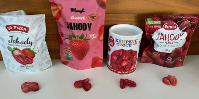 Jahody sušené mrazem
