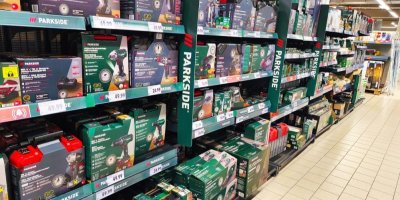 Produkty Parkside v prodejně