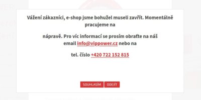 Text o uzavření e-shopu