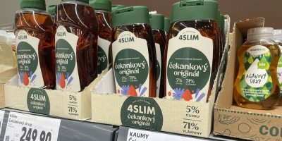 Čekankový sirupy v obchodě