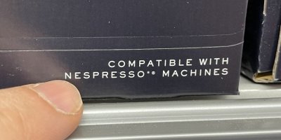 Detail krabičky s kapslemi pro kávovary Nespresso