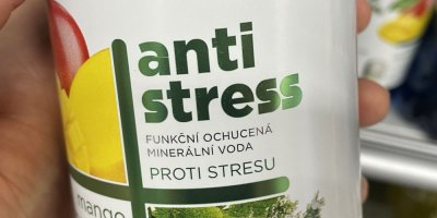 Detail lahve funkční ochucené minerální vody