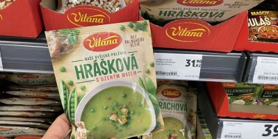 Hrášková polévka v sáčku
