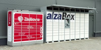 Zásilkové boxy Zásilkovna a Alzabox
