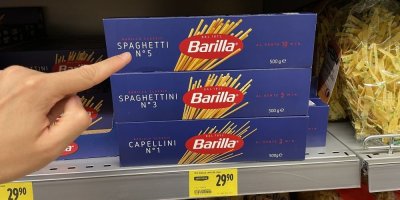 Špagety v supermarketu