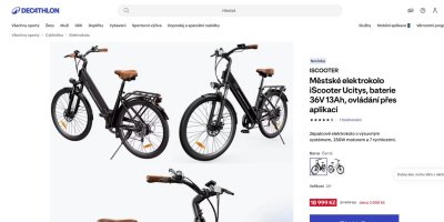 Elektrokola na e-shopu Decathlonu
