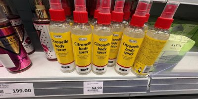 Tělový sprej s citronellou