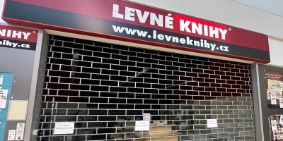 Uzavřená prodejna Levné knihy
