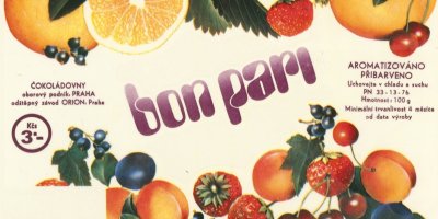 Retro obal cucacích bonbonů Bon Pari