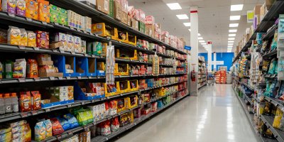 Interiér supermarketu
