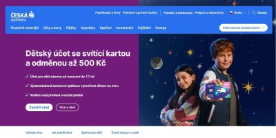 Web České spořitelny