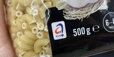 Balení těstovin se značkou KLASA