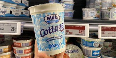 Cottage sýr v supermarketu