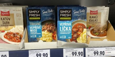 Hotová jídla v supermarketu