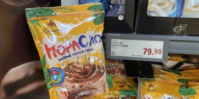 Instantní kakaový nápoj v supermarketu
