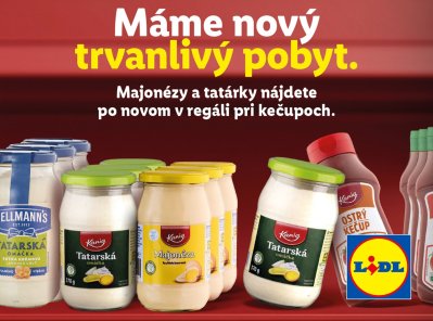 Lidl stěhuje tatarky a majonézy