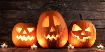 Svítící halloweenské dýně