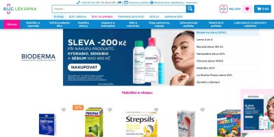 Náhled webu EUC Lékárny