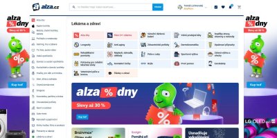 Náhled webu Alza