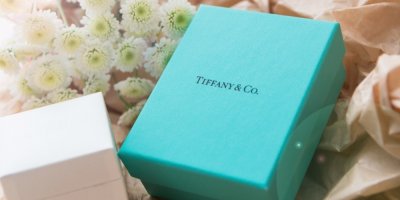 Modrá krabička Tiffany Co.