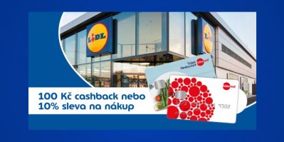 100 Kč cashback a slevy v Lidlu se stravenkam Edenred.