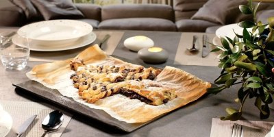 Rychlý čokoládový strom z listového těsta. Vánoční pohoštění, po kterém se jen zapráší