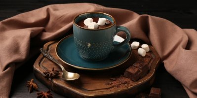 Horká čokoláda s marshmallows