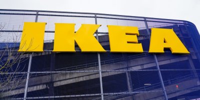Nápis na obchodním domě IKEA