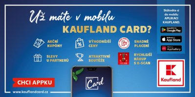 Grafika k výhodám aplikace Kaufland Card