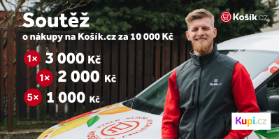 Grafika k soutěži o poukázku na nákupy na Košík.cz