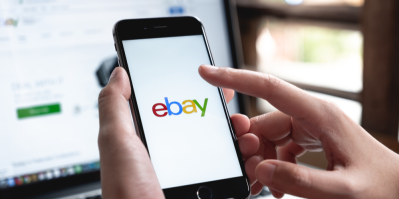 Aplikace eBay v mobilním telefonu
