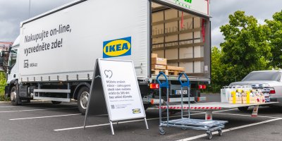 Mobilní výdejna IKEA