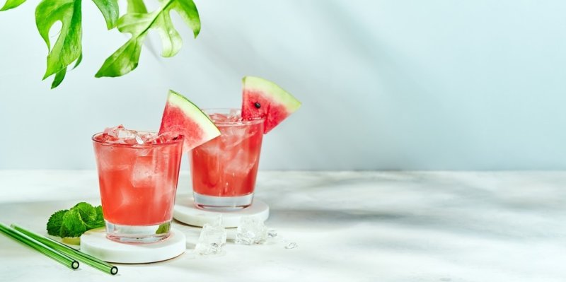 Letní drinky s melounem 4x jinak. A jedno osvěžení pro dospělé k tomu