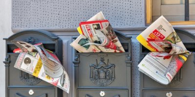 Akční letáky v poštovních schránkách