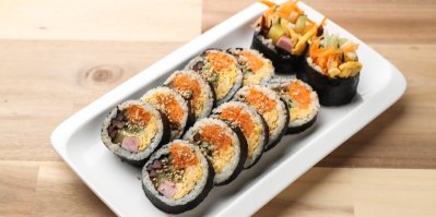 Korejské rolky kimbap