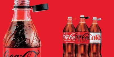 Coca-Cola lahve s neoddělitelnými víčky